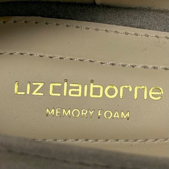 Liz Claiborne Flushing Womens Taupe Memory Foam Ballet Flats Faux Suede Size 7 - Picture 10 of 12